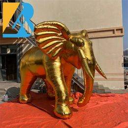 Customised Golden Giant Inflatable Elephant Animal for Event Party Display