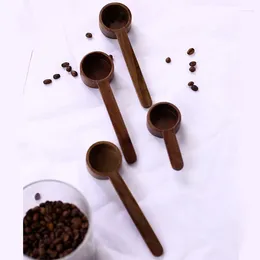 Coffee Scoops Walnut Wooden Long Handle Bean Scoop Measuring Spoon Powder Quantitative Spoons Kitchen Tools