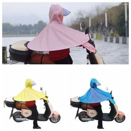 Raincoats Women Impermeable Electric Cycling Single-person UFO Poncho Waterproof Outdoor Rain Cover Thickened Hooded Raincoat