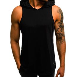 MRMT Brand Mens Vest Casual Slim Breathable Hoody Waistcoat Sleeveless Men For Male Man Tank Tops Hoodies Vests 240415