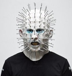 New Halloween Scary Pinhead Zombie Masks Hellraiser Movie Cosplay Latex Adult Party Masks for Halloween5798347