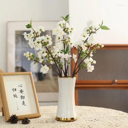 Decorative Flowers Artificial Cherry Blossom Branch Wedding Decoration False Encrypted Silk Arch Home Living Room