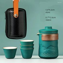 Teaware Sets Teapot Pot Fu Kung Travel Cup Kit Trip Tea Portable Making Set Camping Business Outdoor