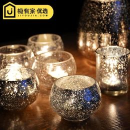 Candle Holders Creative Style Glass Candlestick Ornaments Romantic Candlelight Dinner Props 5 Bag Mail Candles