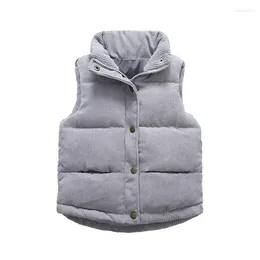 Jackets Fall Winter Clothes For Toddler Boys Girls Kids Outfits Cotton Padded Vest Coats Children Cloth Corduroy