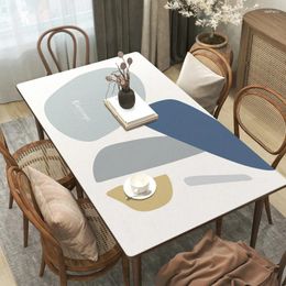 Table Cloth 2024 Simple Tablecloth Waterproof Long Square Coffee Leather Cushion Decoration