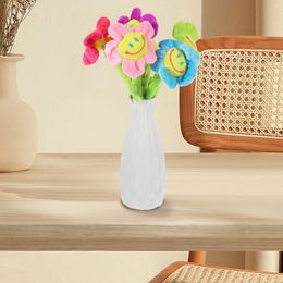 Decorative Flowers 7 Pcs Simulated Sunflower Plush Artificial Toys Curtain Buckle Ornament Cartoon Decoration