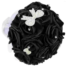Decorative Flowers Artificial Floral Arrangements Holding Wedding Bouquets Bridesmaids Decor Supply Bridal