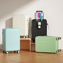Suitcases 20/22 Boarding Case Travel Suitcase Multifunctional Rolling Luggage Large Capacity Trunk Student Password Box Universal Wheel