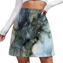 Skirts Abstract Southwest Desert Landscape Inspired Mini Skirt Korean Summer Clothes 90s Vintage Shorts