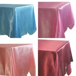 Table Cloth Rectangle Satin Tablecloth Decor Home Dining Cover For Christmas Baby Shower Birthday
