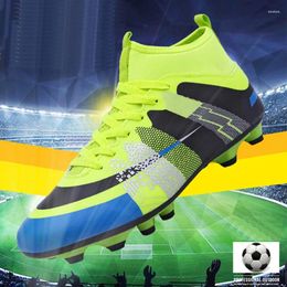 American Football Shoes Childrens Soccer For Kids 2024 Artificial Grass Long Spikes Training Cleats Outdoor Sports Men Boots