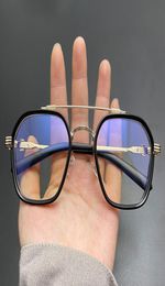 New ch Chrome Sunglasses Frames New Fashion Star Same Eyeglass Frame Double Beam Large Slag Men039s Glasses Anti Blue Light Fla4201992