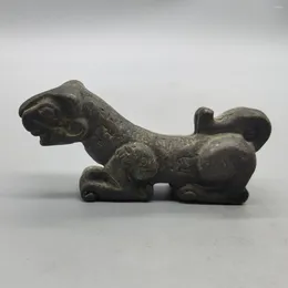 Decorative Figurines Chinese Antique Retro Tiger Sculpture Rune Military Token Ancient Soldier Collection