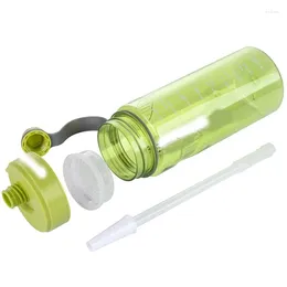 Water Bottles Outlet Wholesale Pirce 1000ml Healthy Life Nutrition Plastic Sports Bottle With Straw