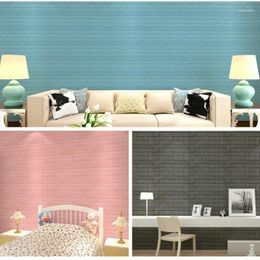 Wallpapers 1PC 3D Foam Brick Pattern Wall Stickers Self-adhesive Wallboard Living Room Bedroom Decoration Bathroom Home