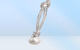 Verkauf bester Qualität Echt 925 Silber Heiße Hochzeit Schmuck Halskette Feine Schmuckkristalle von Rovski Weihnachtsgeschenk7990184