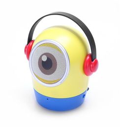 Cartoon Mini Bluetooth 42 Speakers Portable Audio Player Wireless Stereo Hands Sound Subwoofer Speakers Outdoor 6 Styles DHL5592285