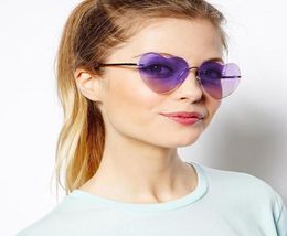 Sunglasses Fashion Heart Shaped Gradient S Glasses Vintage Lady Colourful Ocean Shades Eyewear17588225