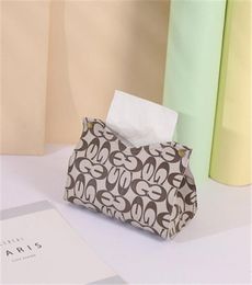 luxury designer Tissue Boxes high quality home Napkin el leather car pumping box1512798