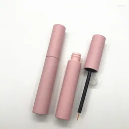 Storage Bottles 200pcs 10ml Plastic Matte Pink Lip Gloss Tube Lipgloss Empty Eyeliner Mascara Tubes Refillable Cosmetic Container