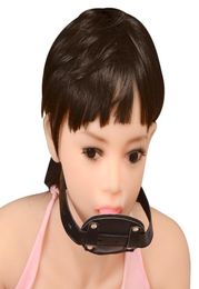 Massage Sexy Penis Gag Oral Anal Dildo Plug Open Mouth Gag Leather Fetish Bdsm Bondage Restraints Adult Sexy Toys For Couples Sexy2648387