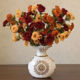 Vases European And American Ceramic Beautiful Entrance Cabinets Decorative Flower Art Living Room Bedroom Handicraft