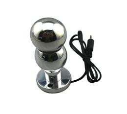 Electric double balls anal plug electric dildo with fixed base sex toy adult product4336542