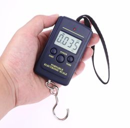 40kgx10g Portable Mini Electronic Digital Scale Hanging Fishing Hook Scale the Balance Luggage Pocket Weight Scale Search8746491