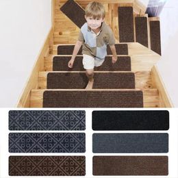 Carpets Indoor Stair Carpet Non-slip Mats Self-adhesive Variety Pattern Water Absorption Cover Pads Home Decor