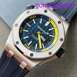 Highend AP Wrist Watch Royal Oak Offshore Series Mens 15710ST.OO.A027CA.01 Automatic Mechanical Night Glow Watch Male 42mm Dia Gauge Diameter