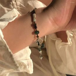 Charm Bracelets Hand Ring Geometric Jewellery Accessories Women Jade Bracelet Chinese Style Choker Natural Stone