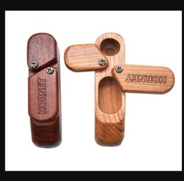 hornet red sandalwood pipe with storage box double rotating wooden pipe4898762