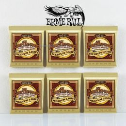 Cables 6 Piece ERNIE BALL 80/20 Brass Rope Ballad Original Sound Musical Instrument Parts Acoustic Guitar String 2003 2004 2006 2008