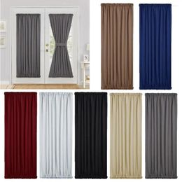 Curtain French Rod Pocket Door Panel Curtains Single 1 Tieback