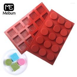 Baking Moulds Meibum Chocolate Mould Square Or Round Shape Silicone Cake Moulds Handmade Soap Mould Kitchen Supplies Dessert Tools