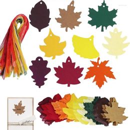 Decorative Flowers Tags Gift Leaves Favor Paper With Twine Thank You Hanging Labels Name For Autumn
