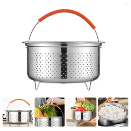 Double Boilers Stainless Steel Rice Steamer Basket Pot Supply Kitchen Vegetable Food Metal Dumplings