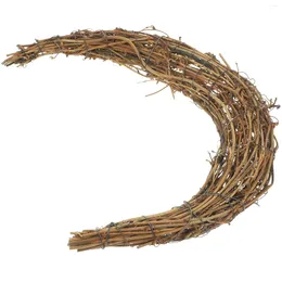 Decorative Flowers Grapevine Hoop Wreath Smilax Rattan Christmas Tree Decorations Hand Woven Rings Advent