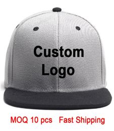 custom cap 3D embroidery logo flat brim tennis hip hop tour full close fitted trucker baseball sport custom customized snapback ha6027776
