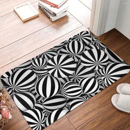 Carpets Op Art Star Stripes Spheres Random Non-slip Doormat Carpet Bath Bedroom Mat Welcome Indoor Decor