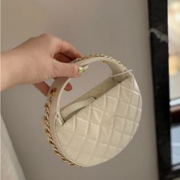 2024 Designer Mini Ladies Clutch Bag Small Exquisite Solid Colour Letter Logo Tote Bag Easy To Carry High-End Light Luxury Clutch Bag 5 Colours Wholesale Factory Price