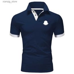 Men's Polos Popular Designer polo shirt Summer men shirts Printletters Luxury Mens Casual polo shirt Business tee England Style Shirts Man Tops Asian Size S--XXXL L49