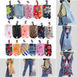 Storage Bags Foldable Shopping Bag Large Food Reusable Eco For Grocery Beach Toy Women's Stock Shoulder Tote Pouch