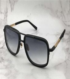 Vintage Square Sunglasses 2030 Matte Black Gold Grey Sun Glasses Men SUnglasses shades new with box4620213