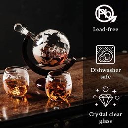 NANCIHUI Globe decanter Crystal glass wine bottle set Whiskey Glasses Bar Dispenser kitchen accessories Drinkware 240415