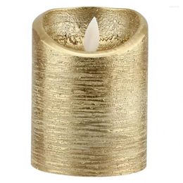 Candle Holders Led Flame-Less Candles Battery Gold Swinging Flame Electric Lights Weddings No Smoke Light