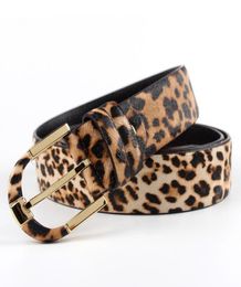 Fashion lady belts Leopard designer cow real leather belt for women luxury belt for men women74330925842546