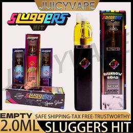 Empty sluggers hit Disposable Vape Pens 2.0ml Vapes Device Thick Oil Ceramic Coil E Cigarette Pods Rechargeable Battery Vaporizer dabwoods sluggershit packwoods