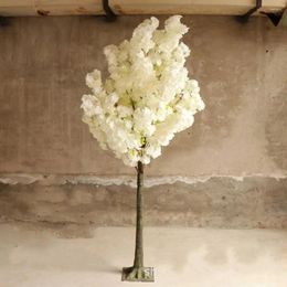 Decorative Flowers White Pink Simulation Cherry Blossom Tree Roman Column Road Leads Artificial Flower For Wedding Mall Opened Props
